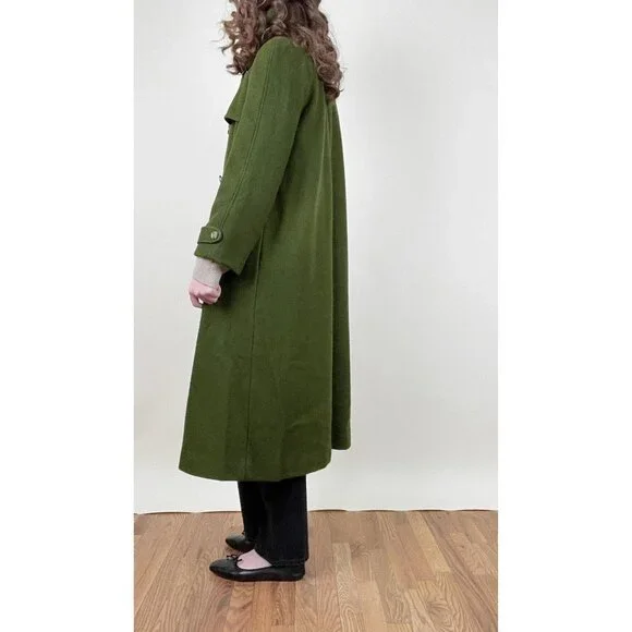 Vintage Handmade Wool Peacoat Trench Winter Jacket Pea Coat European Hand Made - Picture 6 of 11